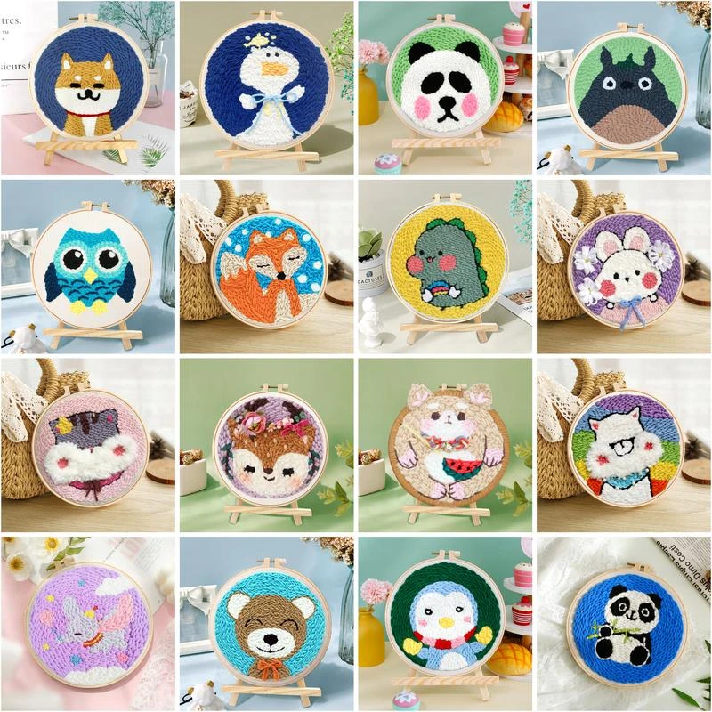 Punch Needle Embroidery Starter Kits For Kids And Adults Beginners