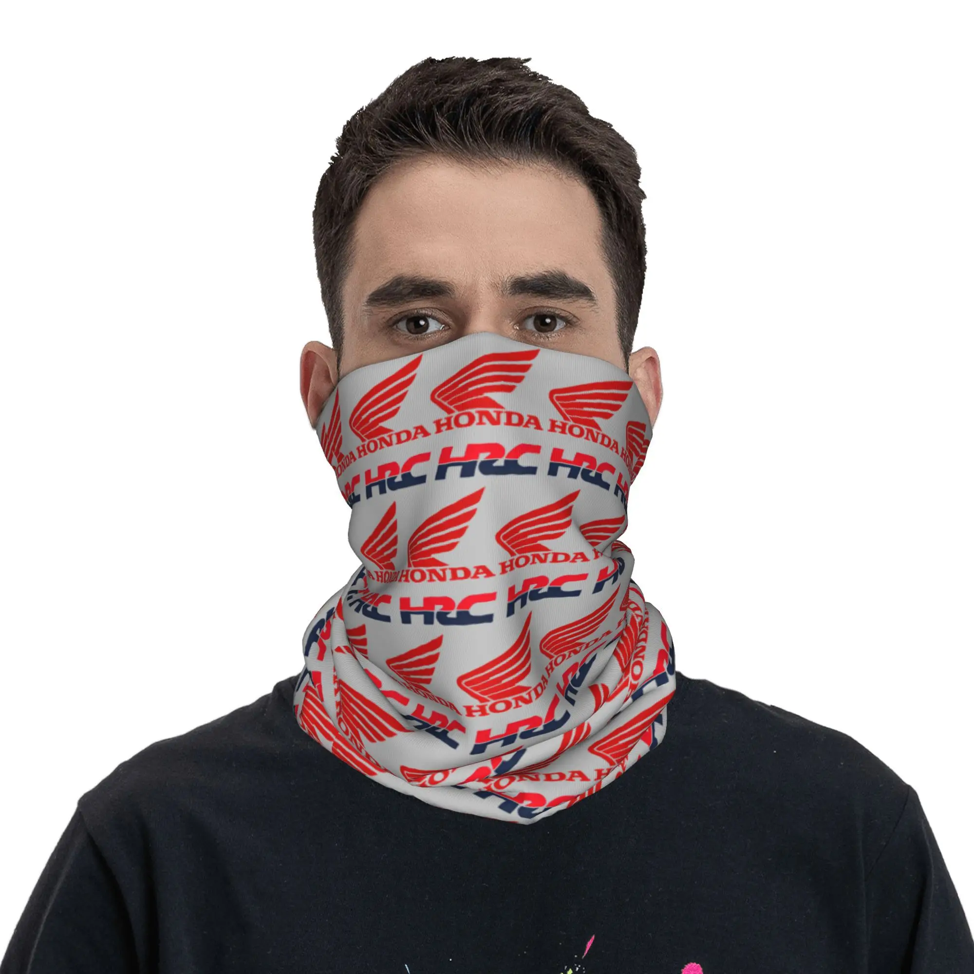 Bandana Neck Warmer Custom H-Hondaes Men Women Winter Ski Hiking Scarf Gaiter Motocross Racing Face Cover