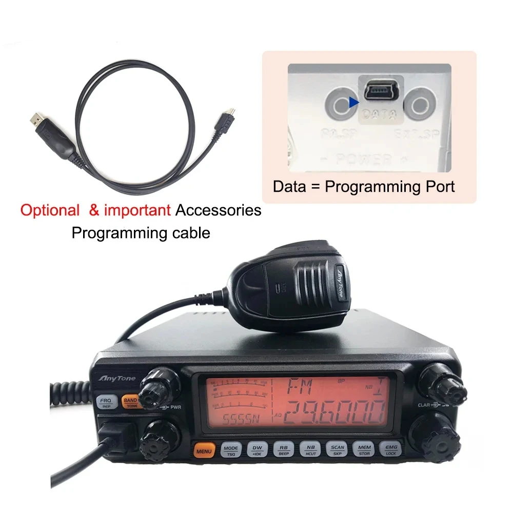 Новинка, радиоприемник ANYTONE AT-5555N II CB 25