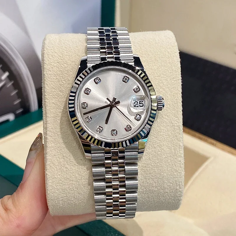 

Elegant Small-sized Women's Watch with Extremely Simple Buckle Waterproof Sapphire Lens Automatic Mechanical Movement Clock