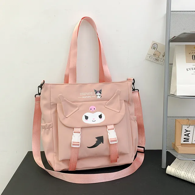 Sanrio Crossbody Bag Kawaii Cartoon Kuromi Messenger Tote Handbag Shoulder Cute Storage Bags For Women Travel Gift Toy For Girls