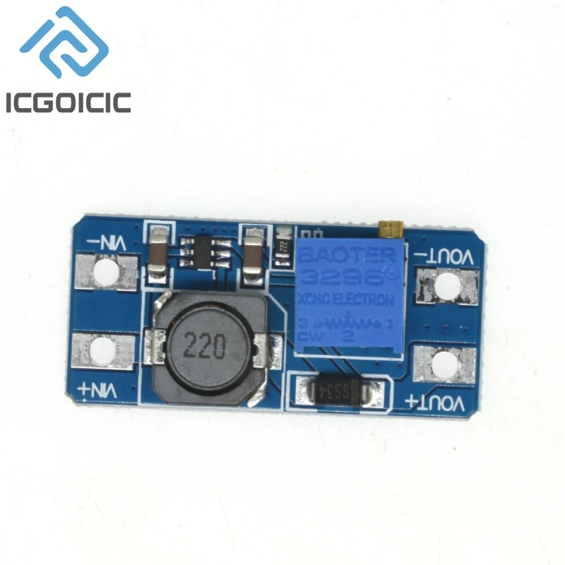 DC-DC Step Up Power Module TYPE-C/USB 2A Max MT3608 2-24V To 5V/9V/12V/28V