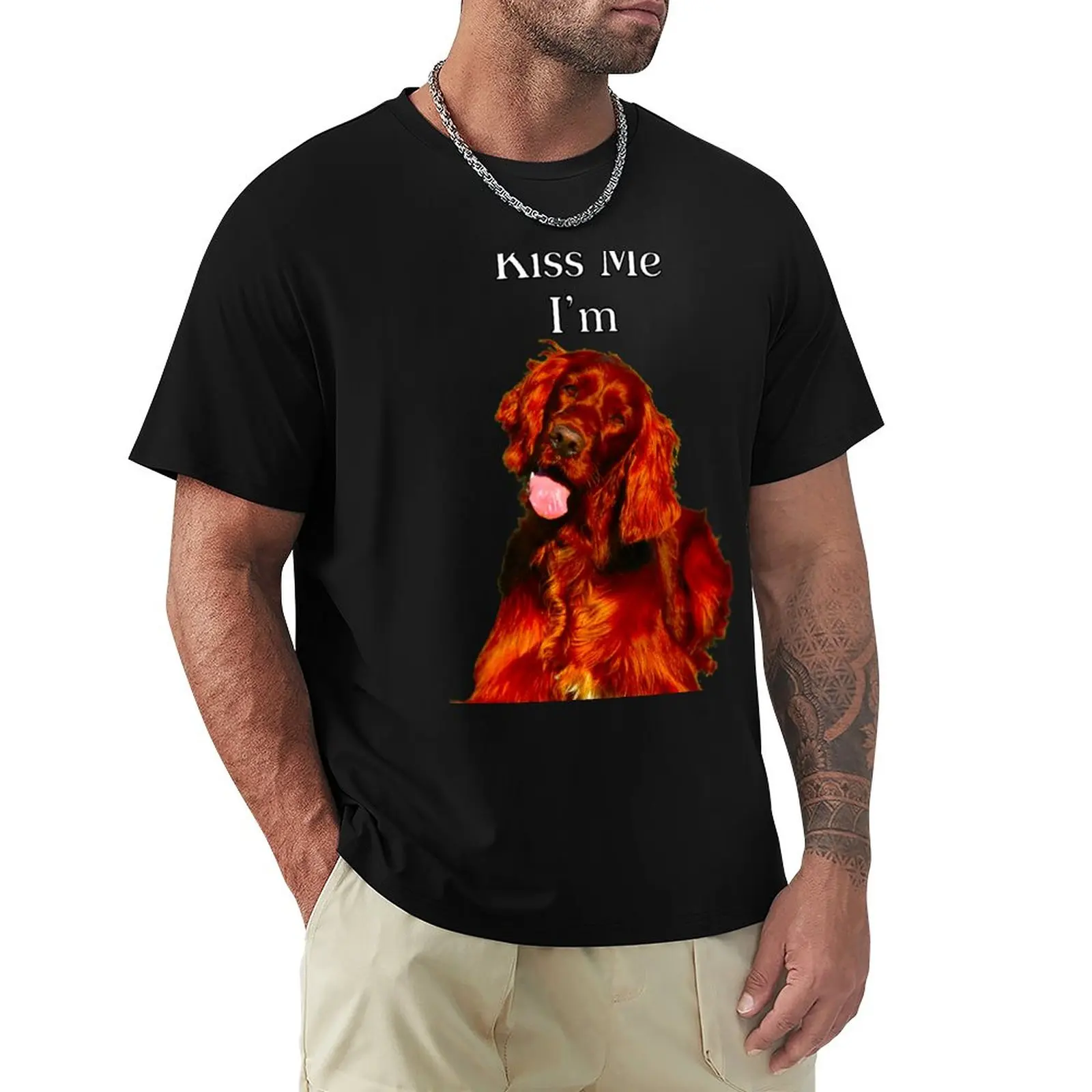 

Irish Setter Lovers T-Shirt plus sizes hippie clothes Short sleeve tee big and tall t shirts for men