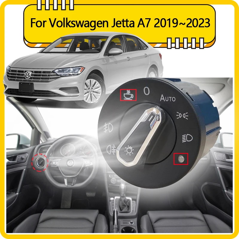 

Headlight Automatic Switch For Volkswagen VW Jetta A7 MK7 2019~2023 Car Accessories Light Control Upgrade Modification Device