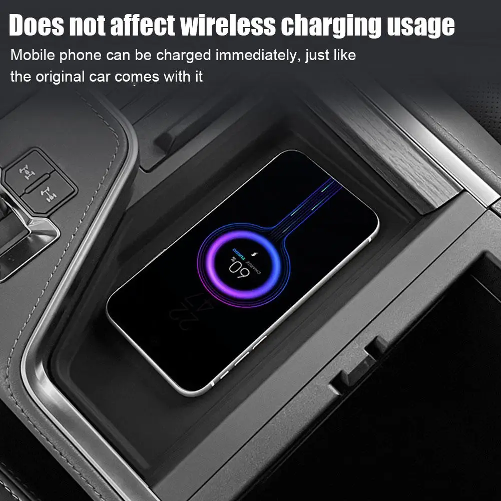 For Lexus GX550 Center Console Wireless Charger Silicone Protection Pad GX 550 Interior Upgrade Accessories Modification wireless charging pad