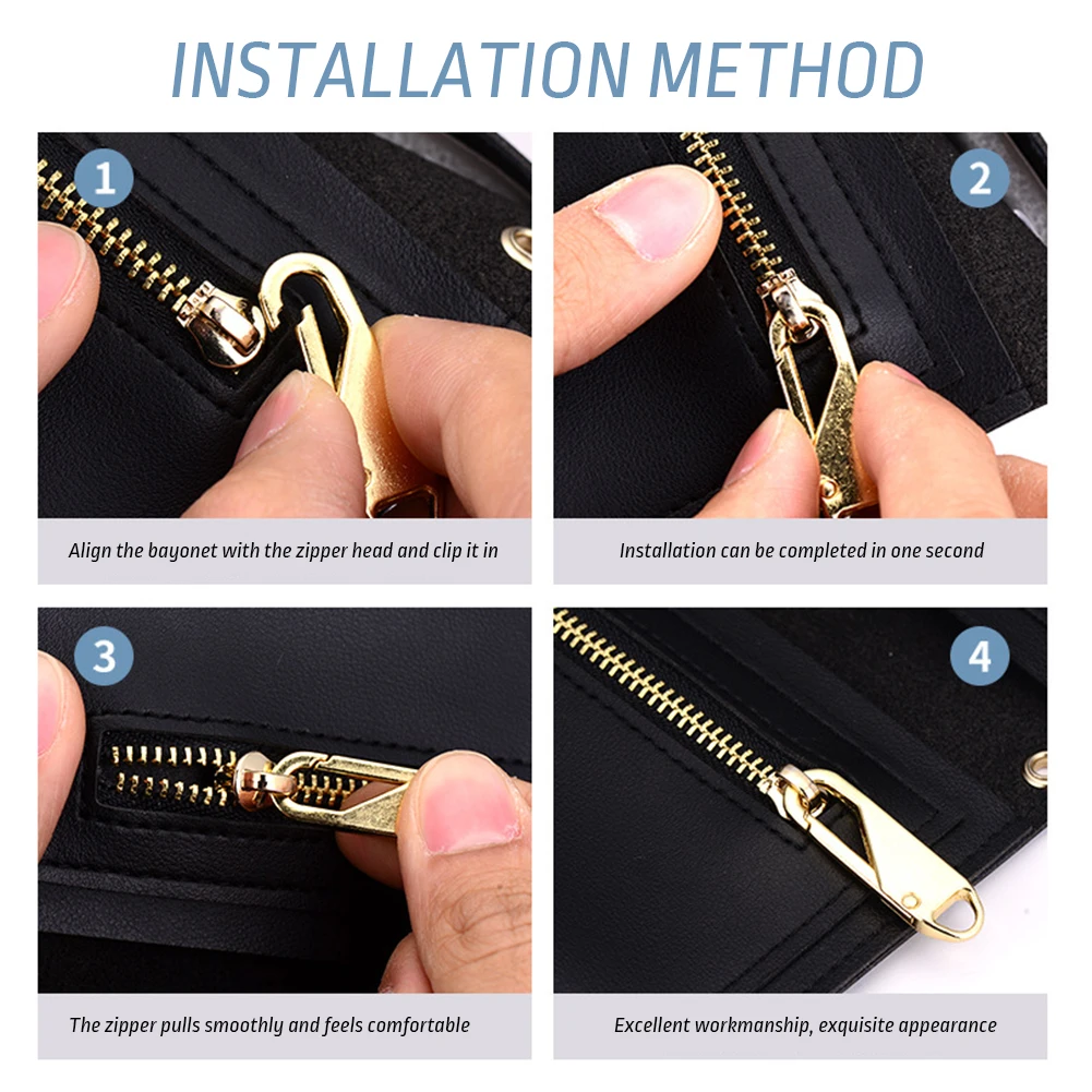 Zinc Alloy Zipper Slider Detachable Zipper Pull For Boots Jacket -  AliExpress