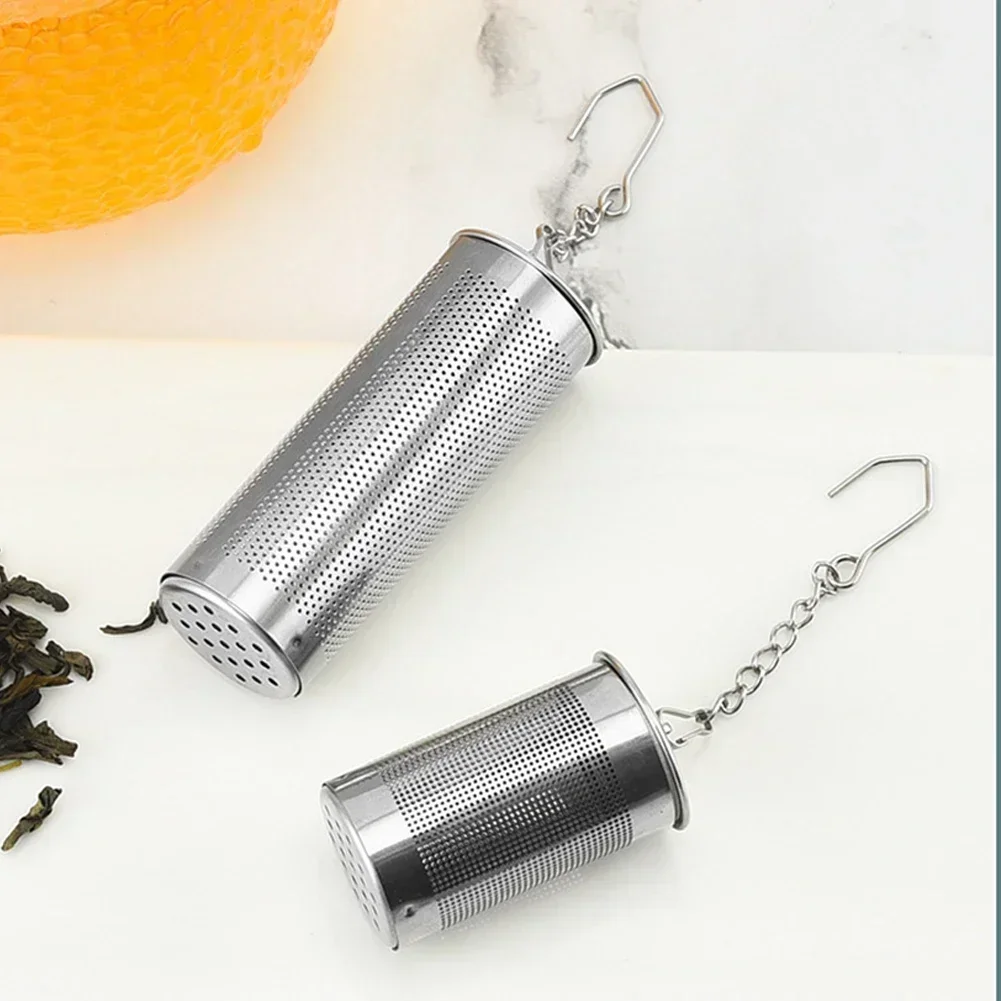Tea Infuser 1PCS Stainless Steel Tea Ball Infuser Strainer Leaf Spice Herbal Teapot Reusable Mesh Filter Home Kitchen Accessories Tea Strainer Tea Filter