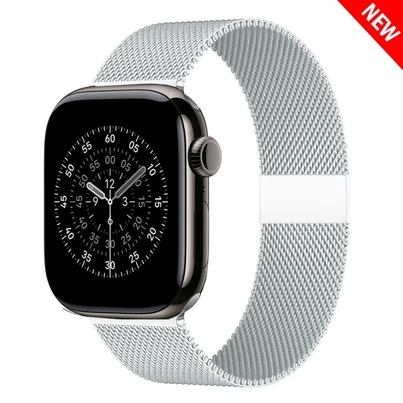 Elegant Milanese Loop Watch Strap - Stainless Steel Mesh Bracelet