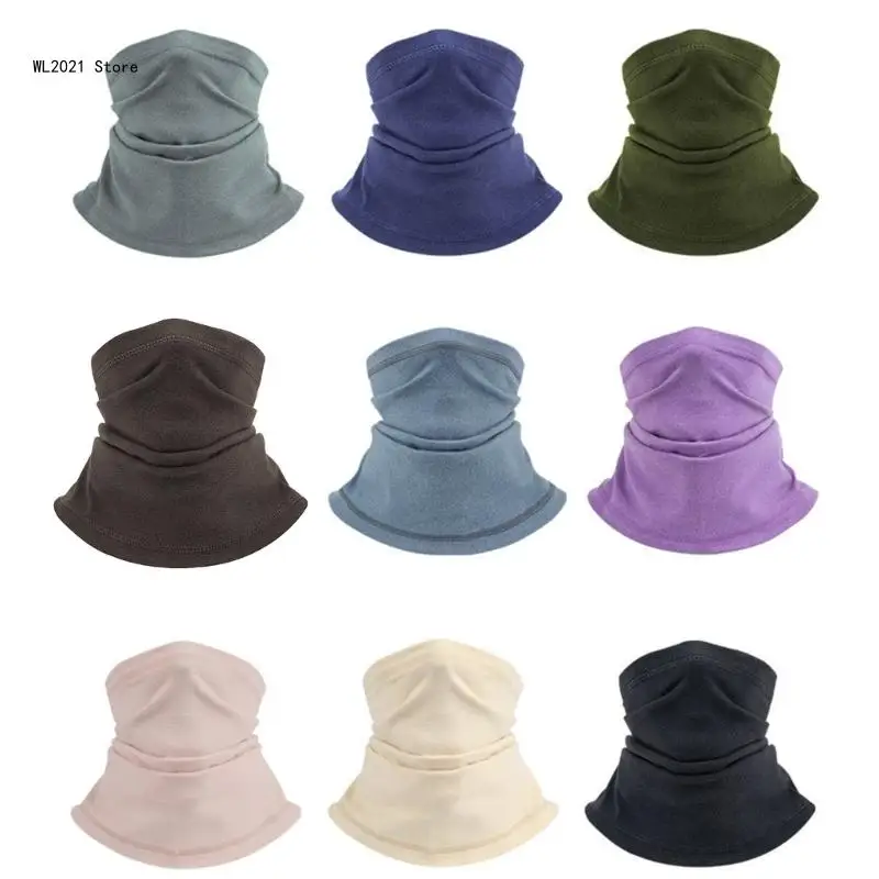 

Fleece Neck Warmer Winter Neck Windproof Scarf for Woman Face Cover Scarf Soft