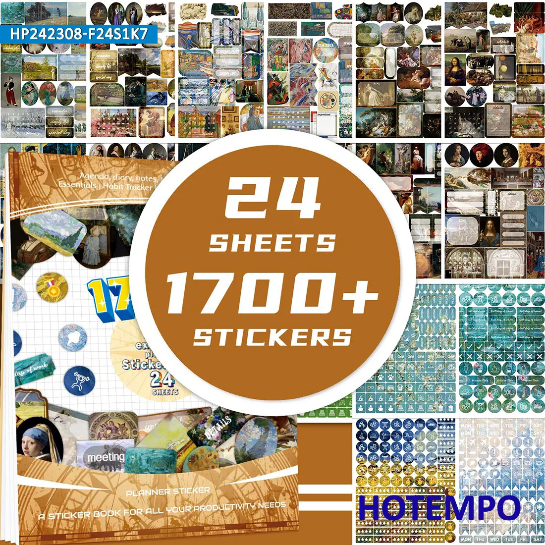 1700 Stück, BOHO Style Jahresplan, Niedliches Cartoon Scrapbook, Planer Aufkleber Buch, Geeignet für Telefon, Tagebuch, Notizbücher, Schreibwaren, Whiteboard, Lernen, Team, Arbeit, Glas, Laptop Aufkleber – Detail 18