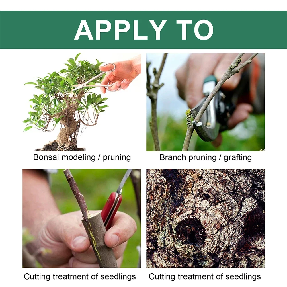 Tree Wound Bonsai Cut Paste Smear Agent Pruning Compound Sealer with Brush Waterproof Sealant Glue Adhesion Promoter 접착제 tree wound sealer
