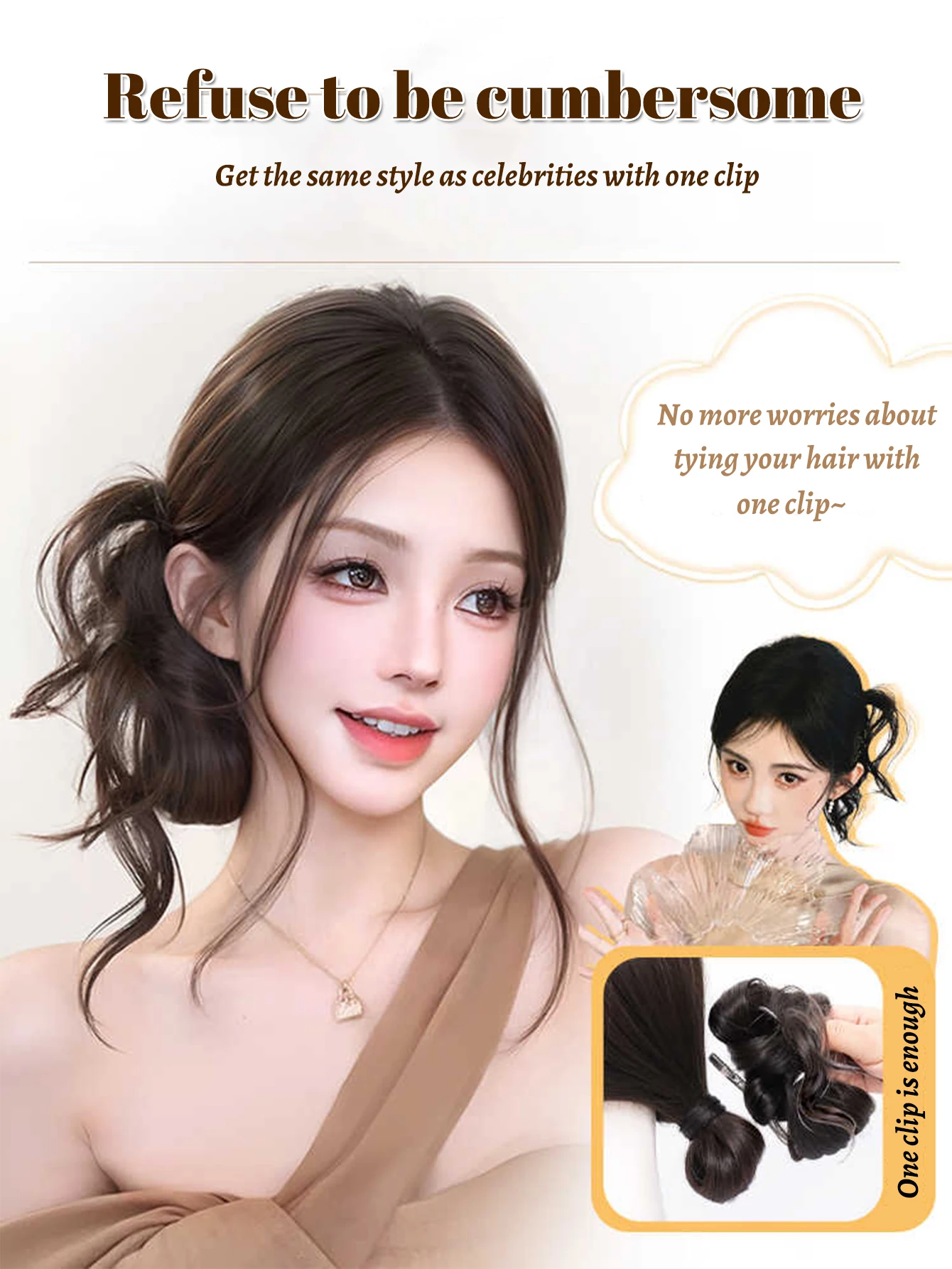 Synthetic Feather Hair Clip for Women