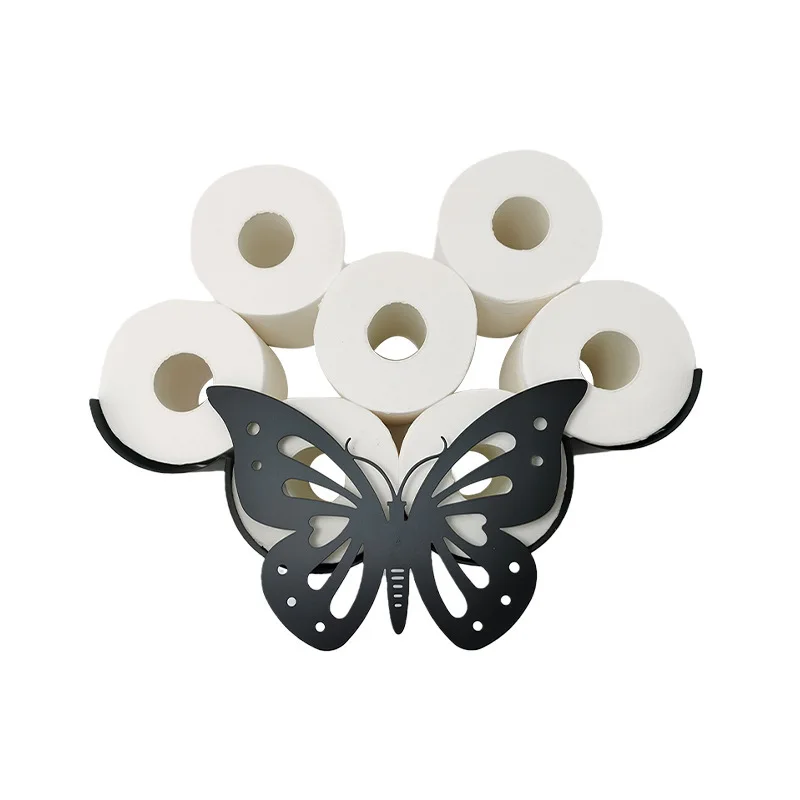 Toilet paper holder steel bathroom wall decoration kitchen paper holder storage towel roll home accessories
