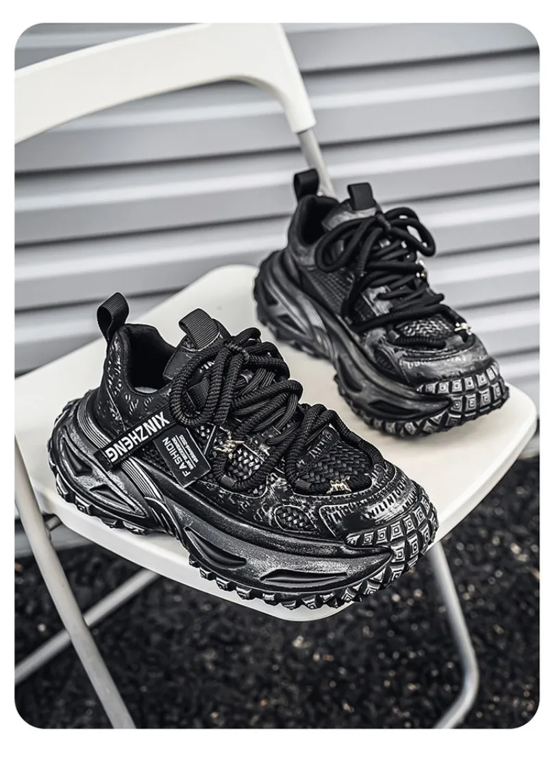 for Mesh Breathable Platform Sneakers Light Luxury High-end Casual Trend Comfort Men Shoes Кроссовки Мужские_vogvips.com