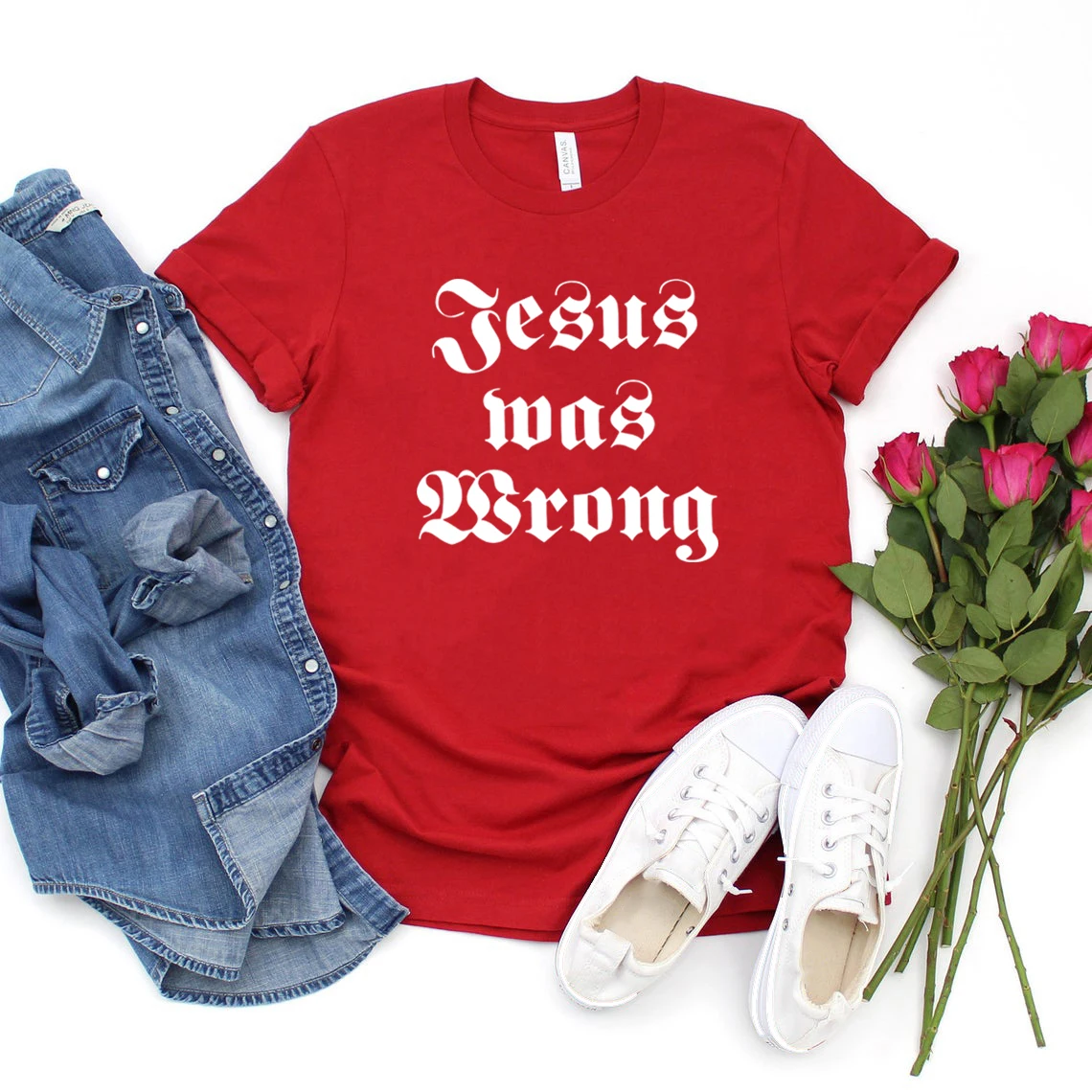 Jesus Was Wrong Short Sleeve Unisex T Shirt Little Miss Sunshine Tshirt Short Sleeve Graphic Tee Men Women Harajuku Casual Tops 5