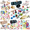Cat Toys Mouse Shape Balls Foldable Cat Kitten Play Tunnel Chat Funny Cat Tent Mouse Supplies Simulation Fish Cat Accessories