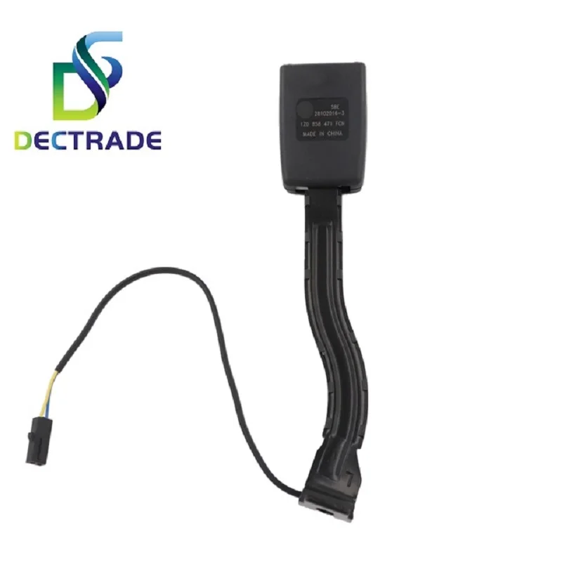 DECTRADE Car Seat Belt Buckle Extender Clip Socket w/ Warning Cable for Skoda Octavia 2007-1Z0 858 471/472 1ZD 858 471/472