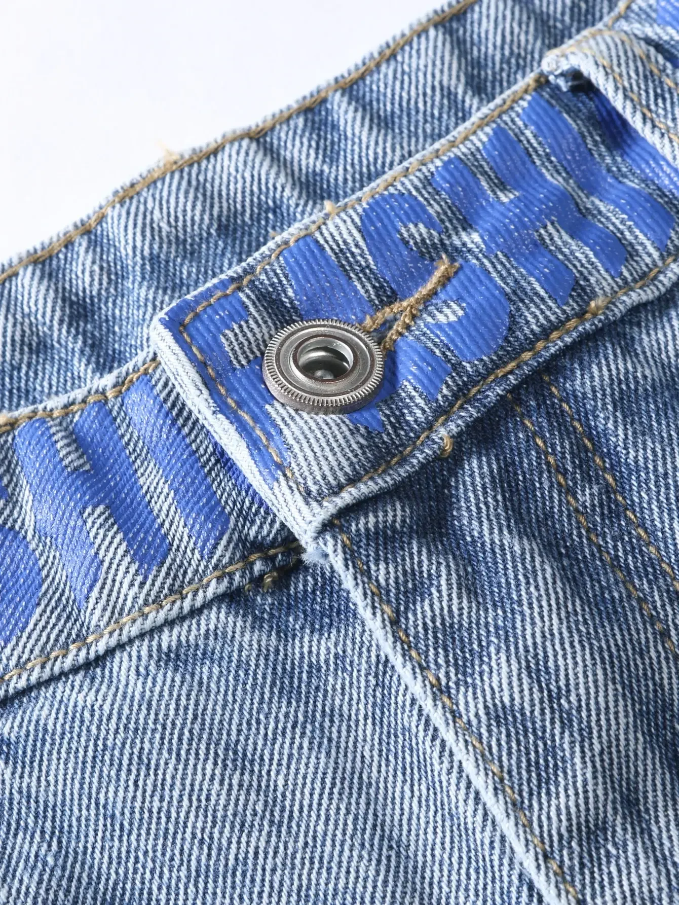 Men's y2k Baggy Jeans Hip Hop Ripped Trousers Harem Cartoon Loose Graffiti Printing Denim Casual Pants Cargo Jeans for Men