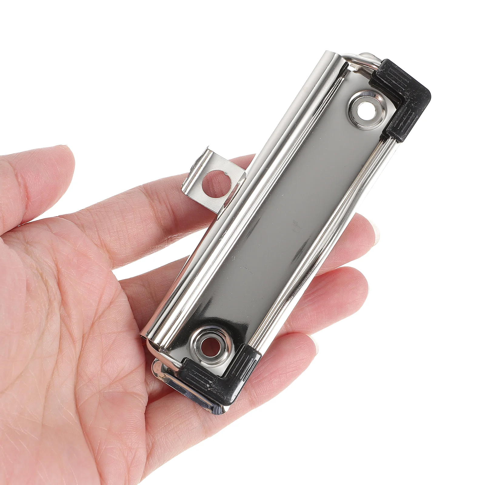 걸이식 구멍이 있는 용수철 클립보드 클립, 사무실 비즈니스 교실 클립보드 클립, 100x30mm