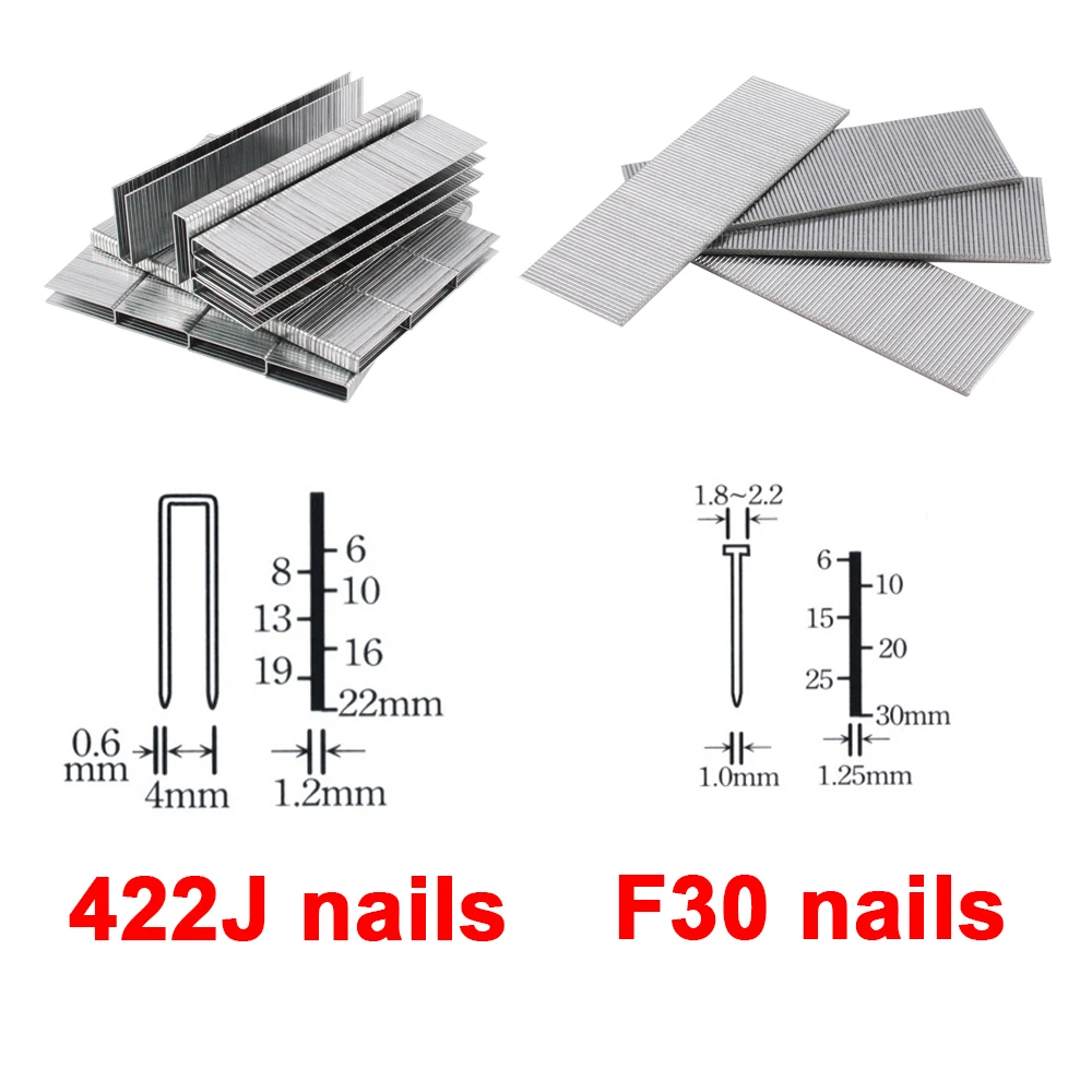 1800W~2000W Electric Nailer and Stapler Furniture Staple Gun for Frame with Staples & Nails Carpentry Woodworking Tools 220V F30 5