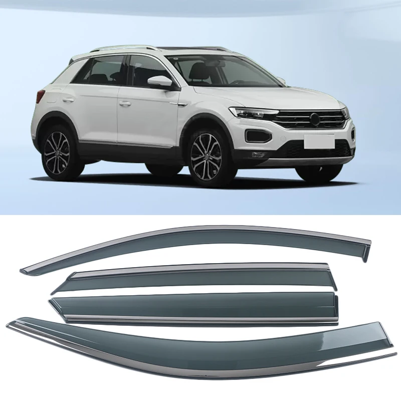 Heckscheiben Spoiler Für VW T-Roc 2017-2024 - Seitenspoiler Schwarz