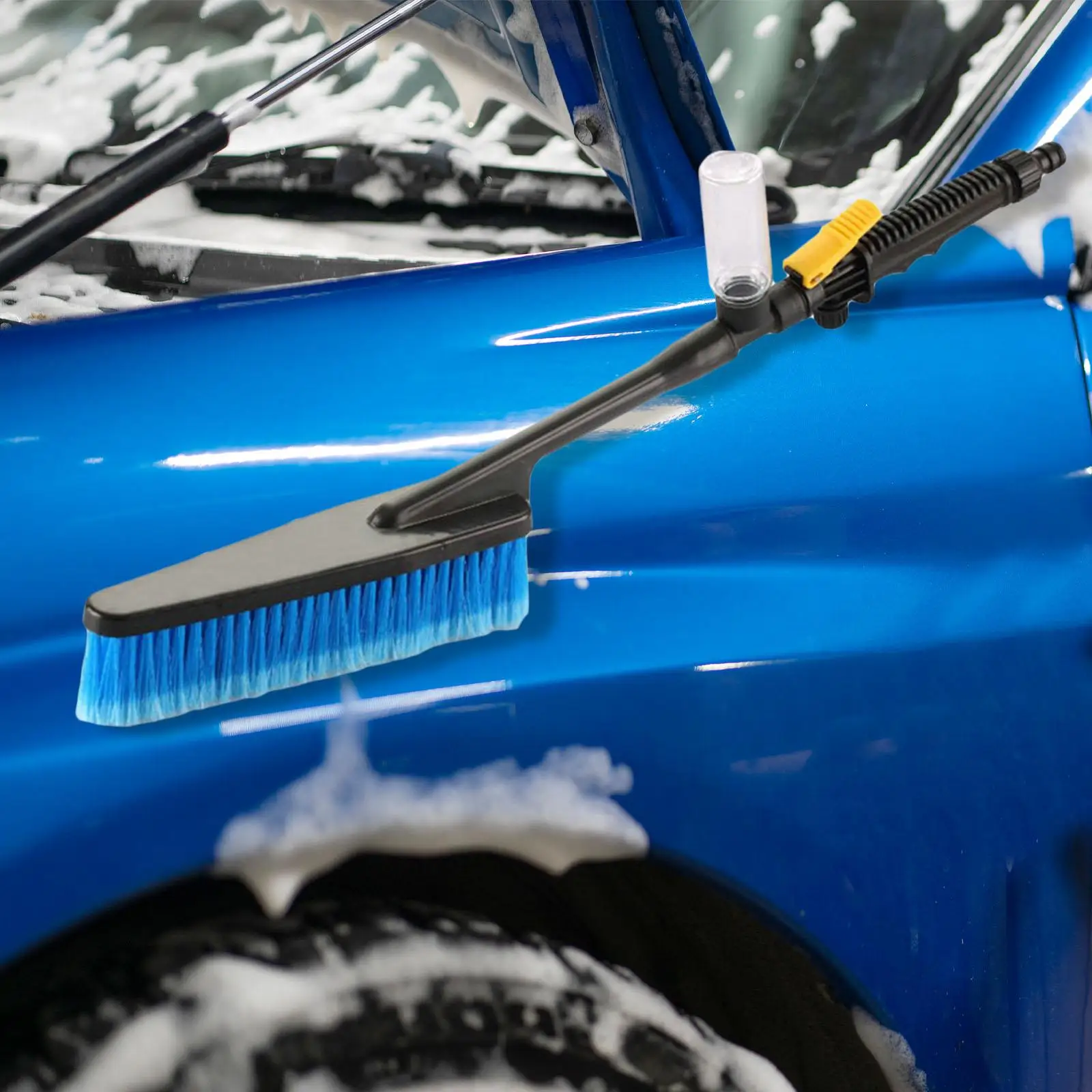 Car Wash Brush Cleaning Tool with Handle Detailing Brush Car Wash Mop Washing Brush for Vehicle Exterior RV Boat Window
