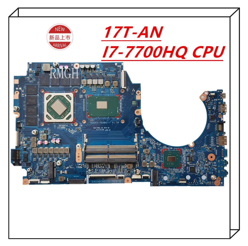 

DAG3BCMBCG1 For HP OMEN 17T-AN Laptop Motherboard G3BC G3BB 929522-601 929522-001 with SR32Q I7-7700HQ CPU RX 580 8G GPU 439.69