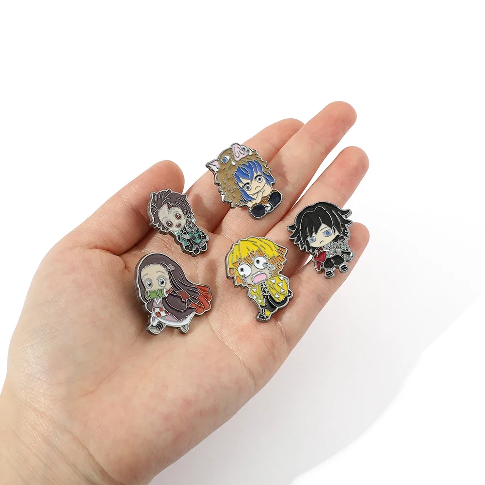 Broches Pin's Demon Slayer Lot 5 Pcs