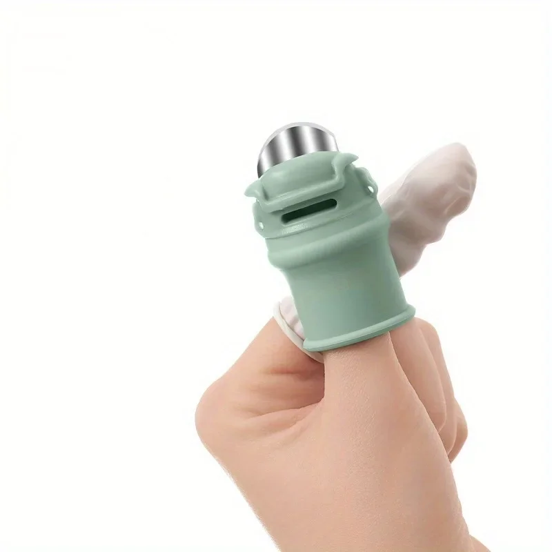 Kitchen Picking Thumb Knife Finger Guard Knife Protect Thumb Finger Sleeve Tool （With 20 Cuffs）