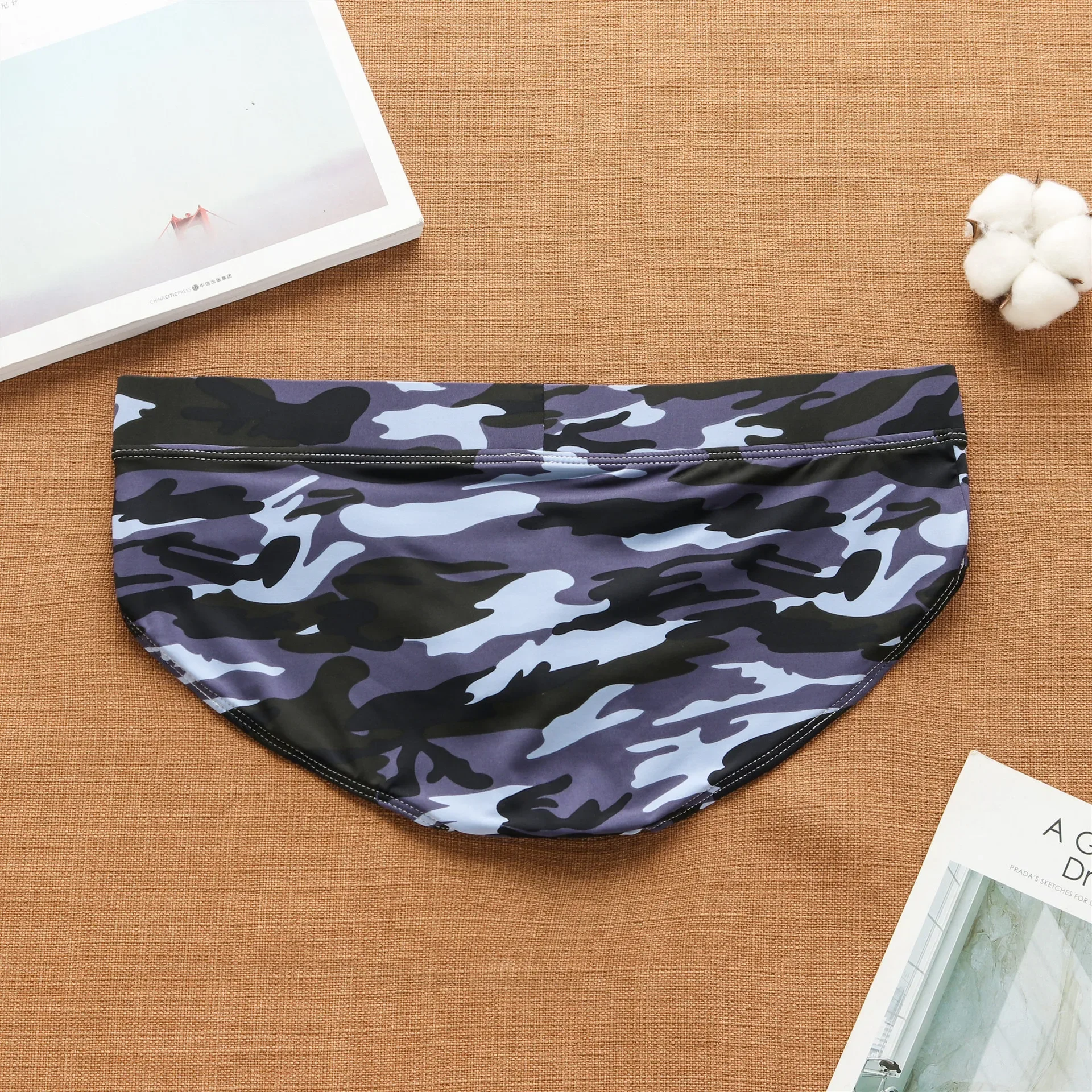 Men's cool summer camo low waist men's briefs 3