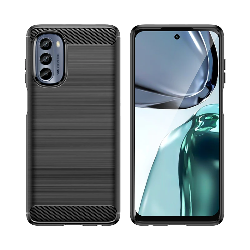 For Motorola Moto G62 Case Silicone Carbon TPU Fundas Protector Phone Case For Motorola G62 Case Moto G62 G82 G52 Cover Bumper