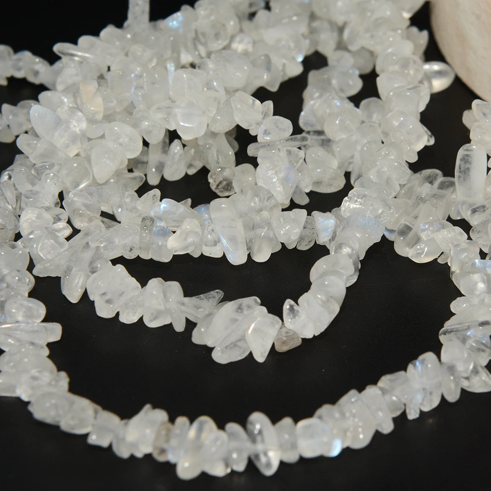 Natrural Blue Moonstone Irregular Chip Beads 4mm-6mm ,Length 80cm,DIY Bracelet/Necklace For Jewelry Making 5