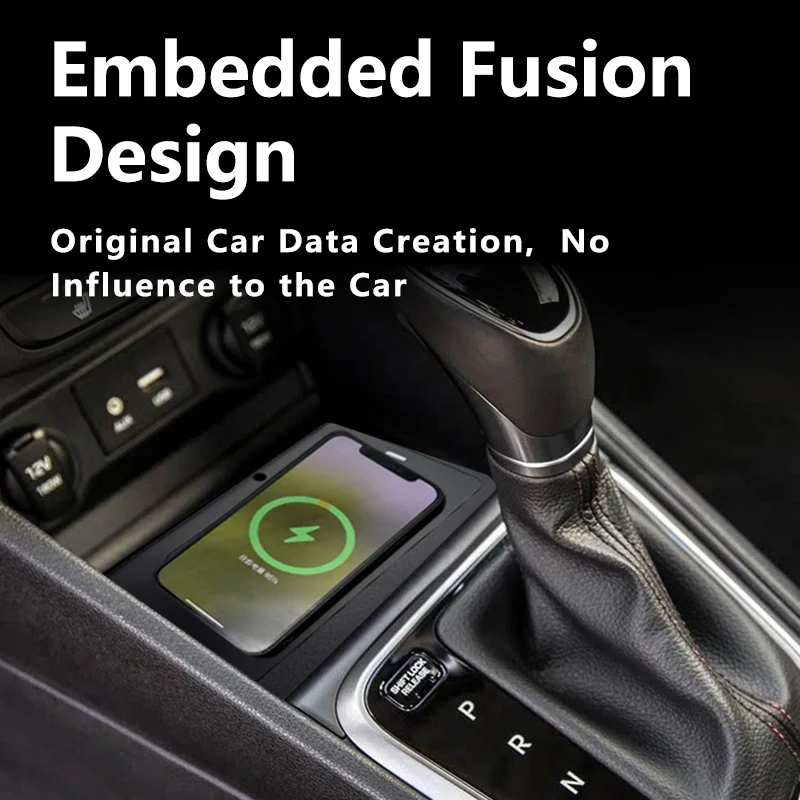 For Hyundai ACCENT/Verna 2017-2022 Center Console Fast Charging Pad Car Intelligent System Wireless Charger Mobile Phone Holder detail image 2