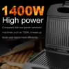 Electric Sandwich maker Large Panini 1400W Cooking Kitchen Appliances Breakfast Waffles Machine Non-stick Iron Pan Sonifer 4