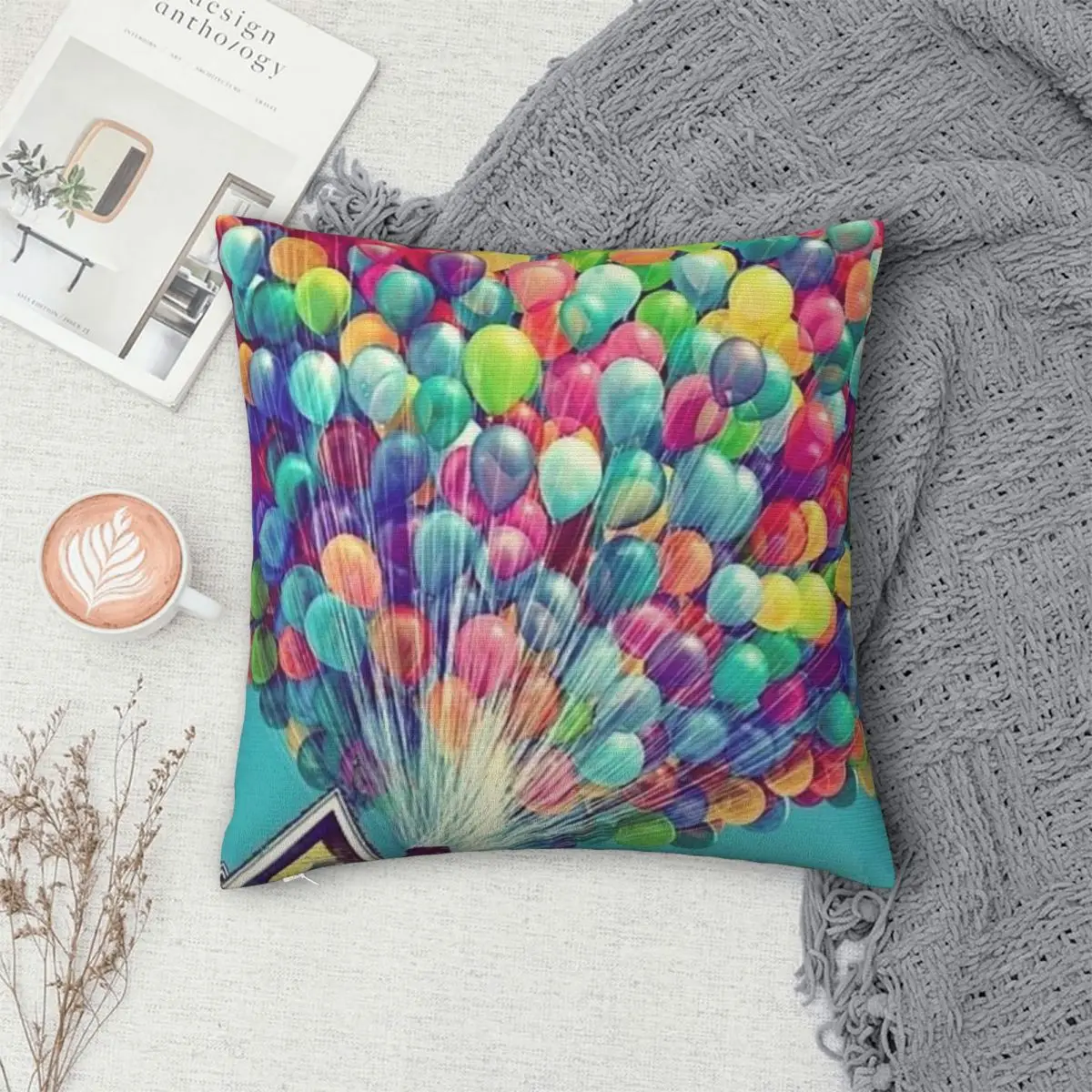 

House In The Air Pillowcase Polyester Pillows Cover Cushion Comfort Throw Pillow Sofa Decorative Cushions Used for Home Bedroom