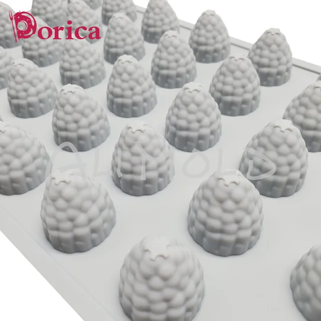 35 Lyukak Málna -Szilikon Penész A Habos Sütemény Sütéshez Szőrös Alakú Puding Fondant Csokoládé Konyhai Kiegészítők Bakeware - Image 5