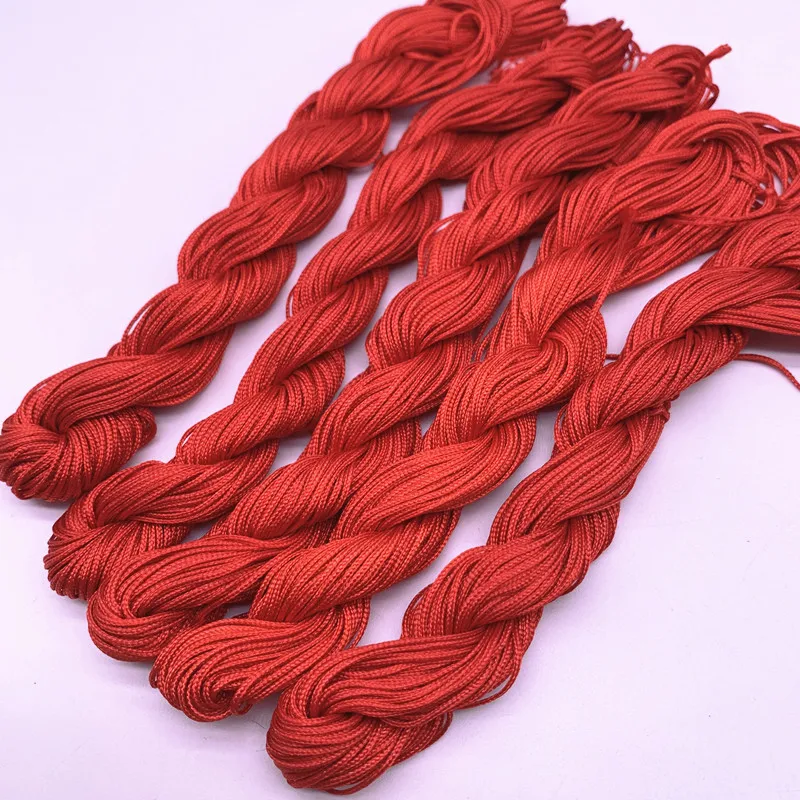 1.0mm Nylon Cord Thread Chinese Knot Macrame Rattai Braided String 20yards/lot for Jewelry Making DIY Clothing Accessories,nylon cord,macrame cord