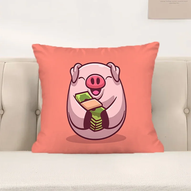 

Cushion Cover Kawaii Piglet Pillow Hugs Cute Decorative Sofa Cushions Pillowcase Pillows Covers Luxury Cases Pillowcases Home