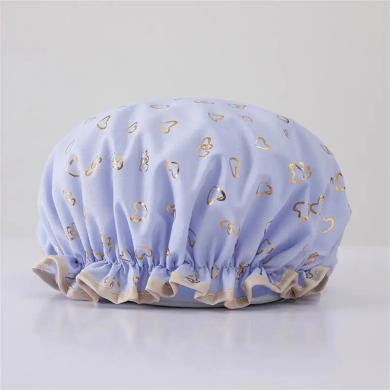 Elastic Shower Bathing Hair Elastic Caps Bathroom Hotel Home Spa Hair Salon Bonnet Waterproof For Women Bathing Cap Cap Hat waterproof shower cap shower cap
