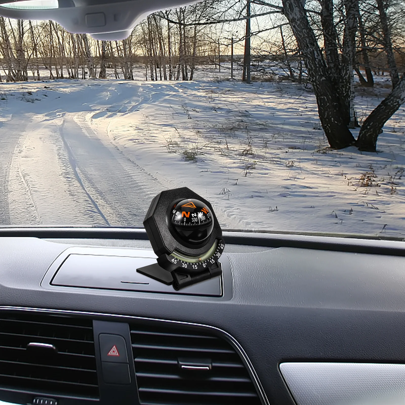 Car Dashboard Compass for Vehicle Boat waterproof compass mini compass navigation compass portable compass survival compass