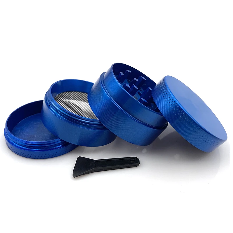 Herb Grinder with 4 Parts 40mm Mini Zinc Alloy Mill Handle Spice Crushes Flat Pattern Tobacco Grinder for Smoking Kitchen Tools nut spice grinder,herb grinder,herb spice grinder