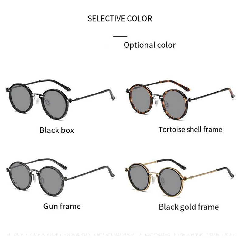 Prescription Glasses Frame Internet Celebrity Alloy Glasses Frame Men's Business Retro Round Lens prescription glasses frame