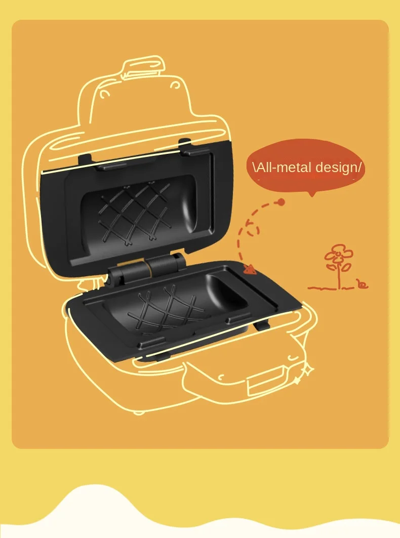 New breakfast machine household small sandwich machine toaster multifunctional toaster 5