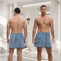 Jupe de bain pour hommes, hôtel, ménage, serviette de bain Simple en Fiber Fine réglable, taille adaptée aux hommes pesant moins de 90 KG 5