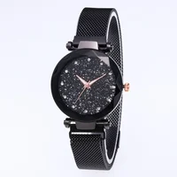 Luxury Magnetic Starry Sky Watch for Women Crystal Analog Quartz Wristwatches Ladies  For Gift Clock 2