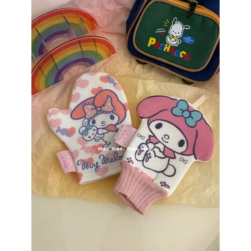 

Sanrio Kawaii Anime Cute My Melody Two Styles Washcloth Cartoon Back Rubbing Artifact RAYON Christmas Girls Gifts