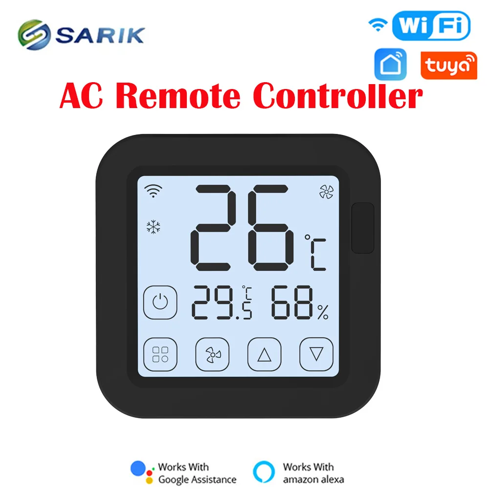 Producto para el hogar inteligente WiFi inteligente IR Control remoto universal del sensor de humedad y temperatura Control remoto con pantalla LED