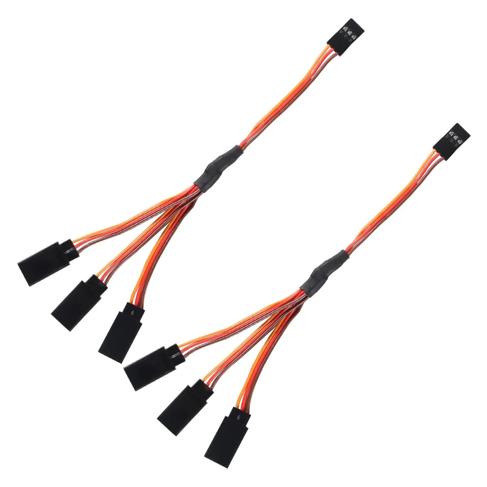 5 Cavi Prolunga Per Servo Futaba Y – 20CM Con Filo Silicone Resistente 20awg