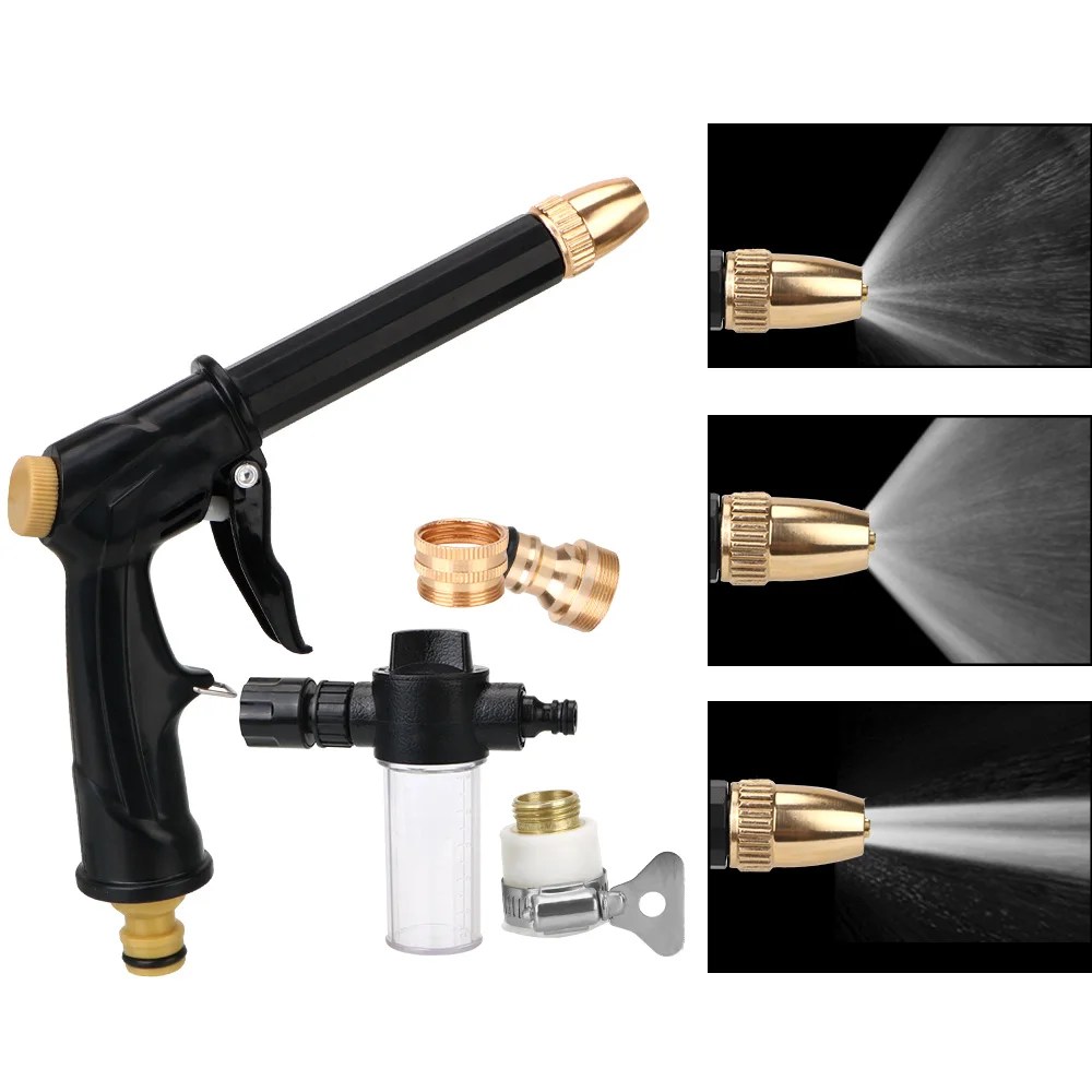 

Portable Foam Water Gun For Cleaning Car Wash Machine Garden Nozzle Sprinkler Cleaning Tools High-pressure Water Gun