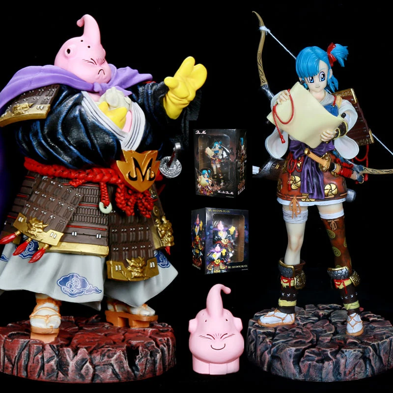 

27cm Buu Dragon Ball Figures LK Samurai Majin Buu Bulma Acrion Figures PVC Statue Model Collection Ornamen Toys Birthday Gifts